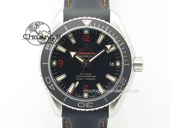 0327 Planet Ocean SS Bp Maker 45mm Black Bezel Orange Numbers On Black Rubber Strap A Popular 8220